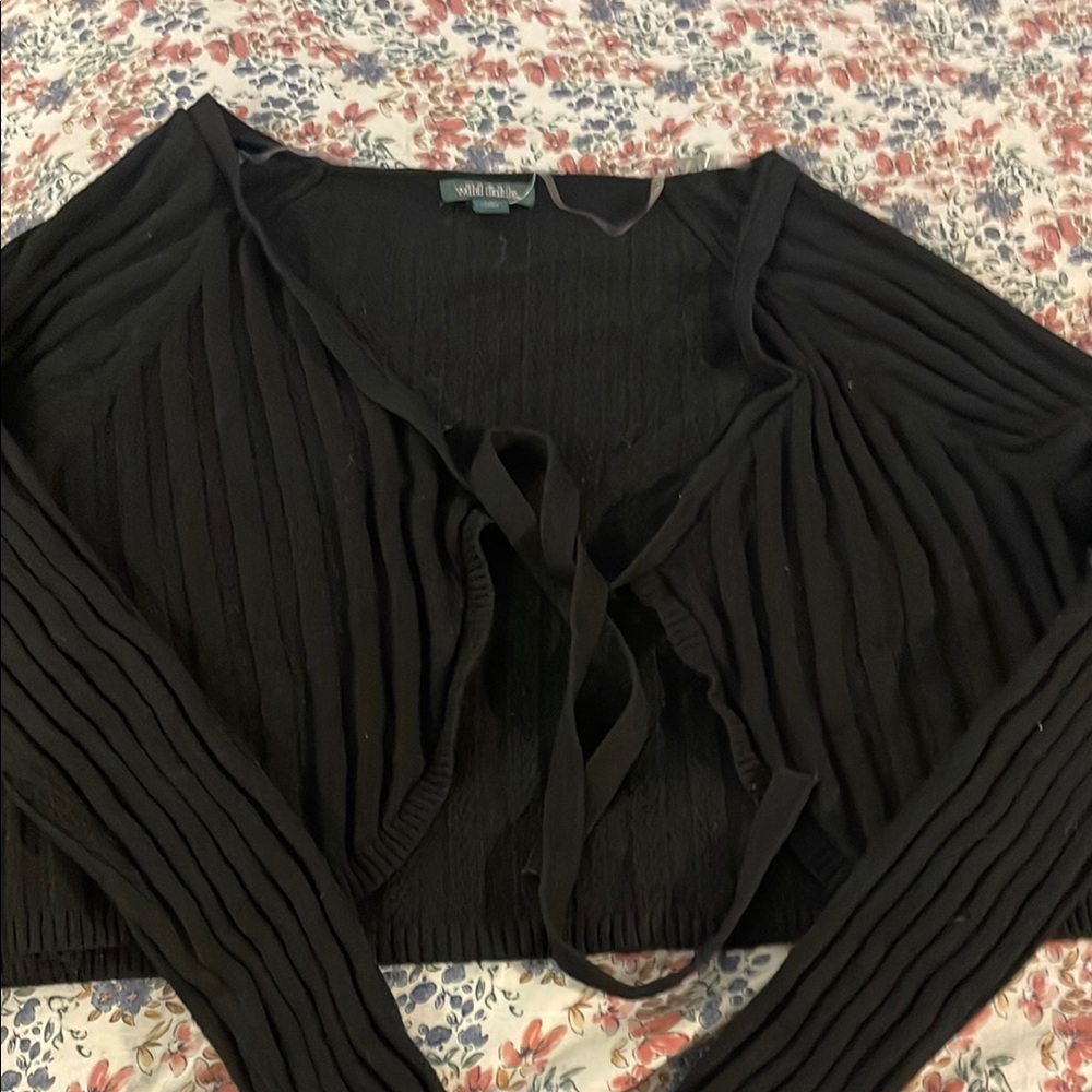 Wild Fable Black Knit Cardigan